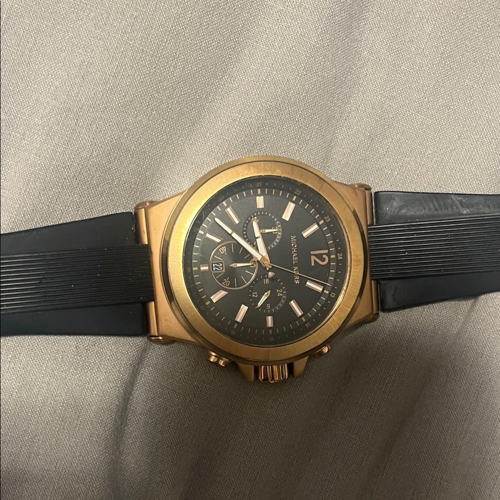 Michael Kors Gold and Black Men's Watch
